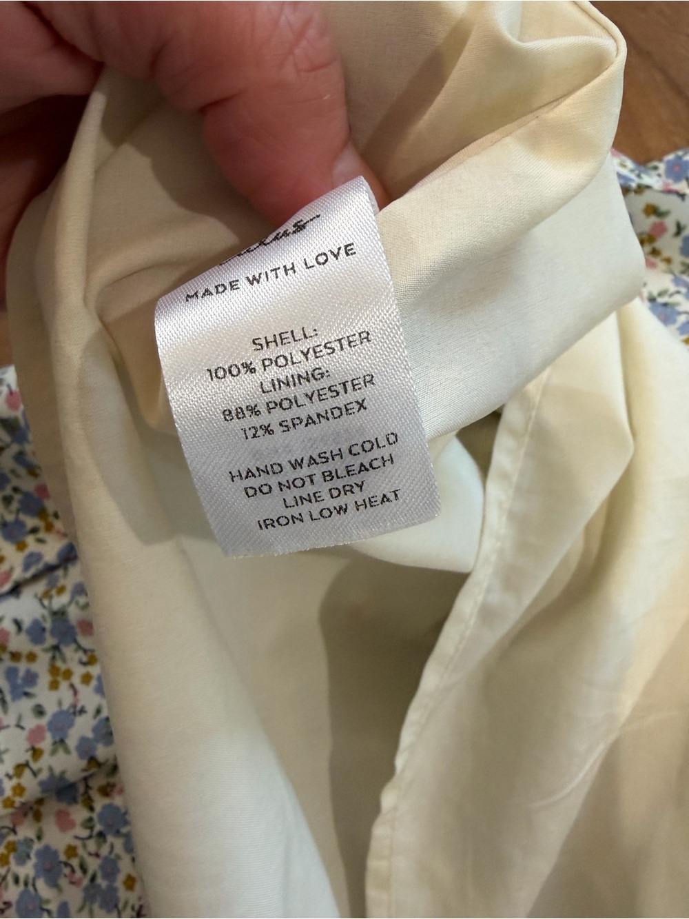 Lulu's White & Pastel Floral Puff-Sleeve Empire Waist Sundress Size Small - Picture 8 of 9
